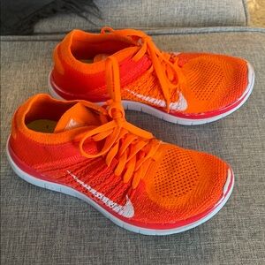 Nike Free Orange Womens 6.5 Athletic Shoes